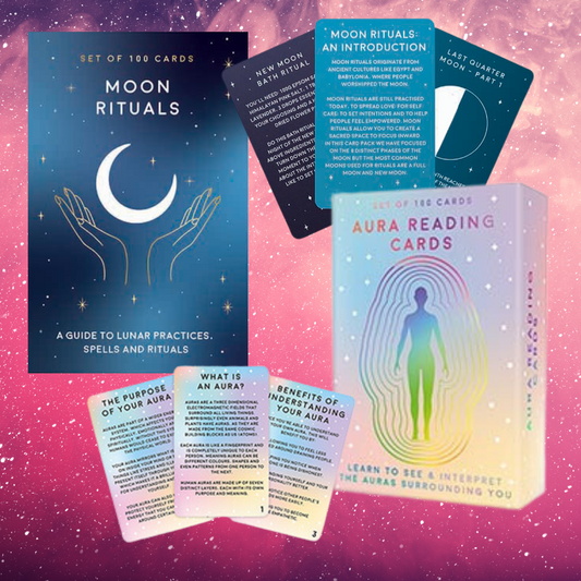 Moon Rituals & Aura Cards Set