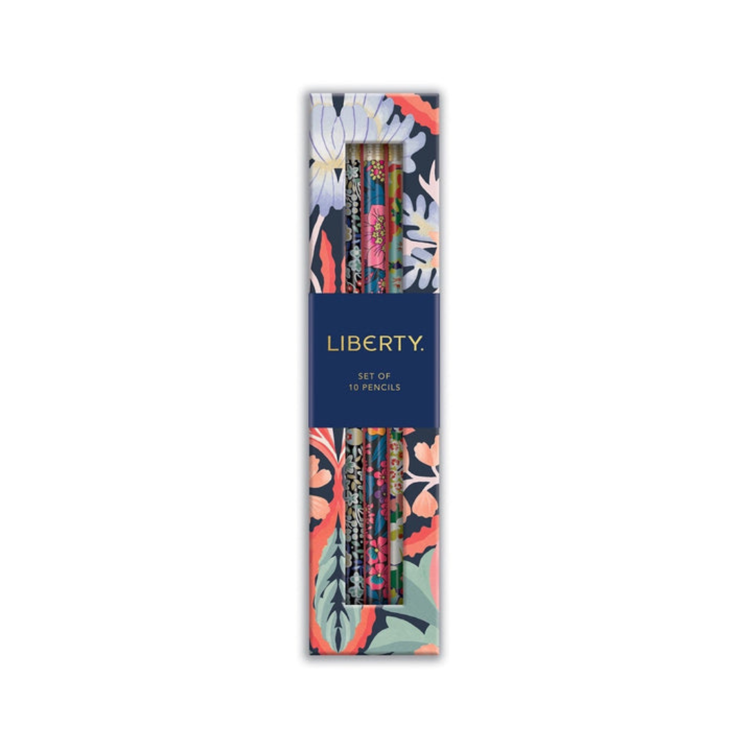 Liberty Gift Set - Liberty Set of 10 Pencils, Liberty Sticky Notes, Happy Birthday Card - Happy Birthday Set