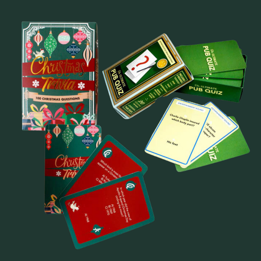 Christmas & Pub Quiz Trivia Cards Set