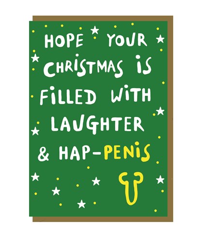 Hap-penis & Laughter Christmas Card