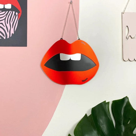 Kiss Me - Red Lips Mirror - Acrylic