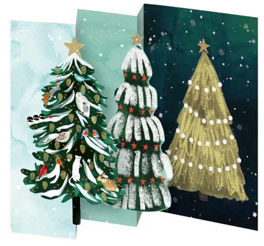 Wild Winter Forest Tri-fold Card Pack