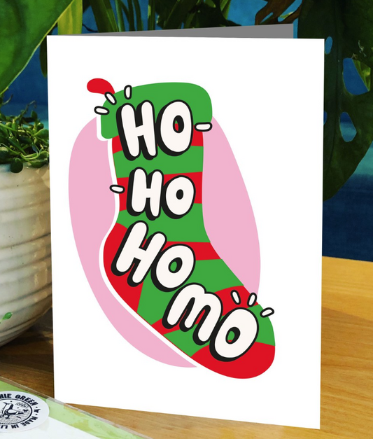 Ho Ho Homo Christmas Card