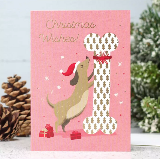 The Best Present Dog Christmas Card