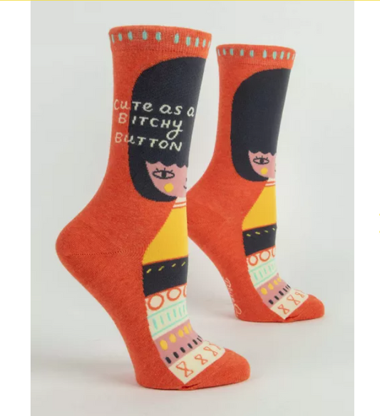 Cute As A Bitchy Button - Women's Ankle Socks