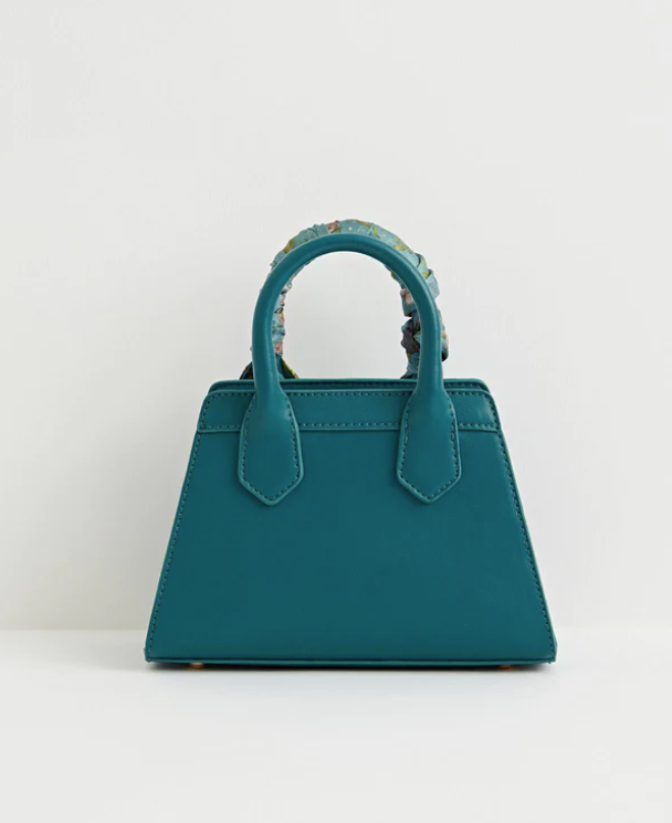 Into The Woods Mini Teal Tote