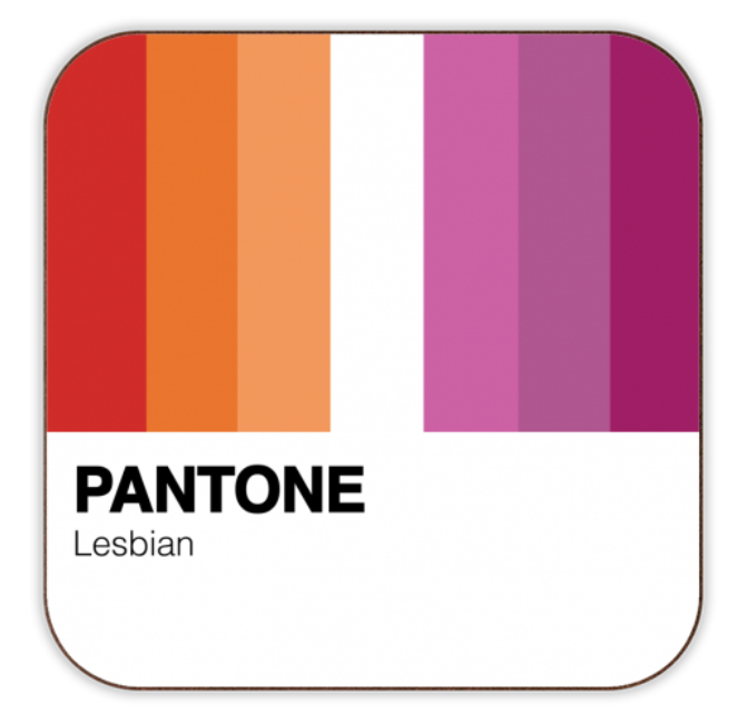 Pantone Colour Lesbian Coaster