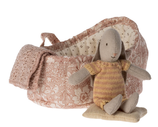 Bunny in Micro Carry Cot (13cm)