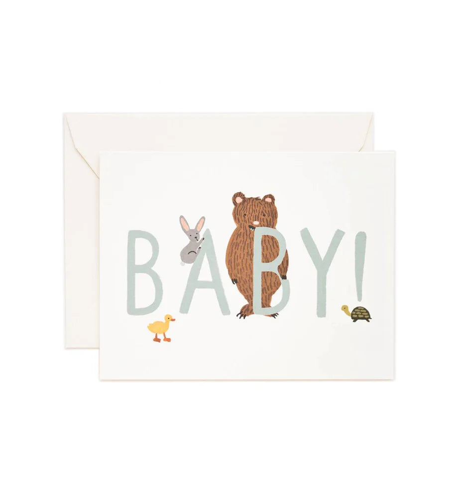 New Baby Gift - Miffy Soft Plush Blue & Baby Card