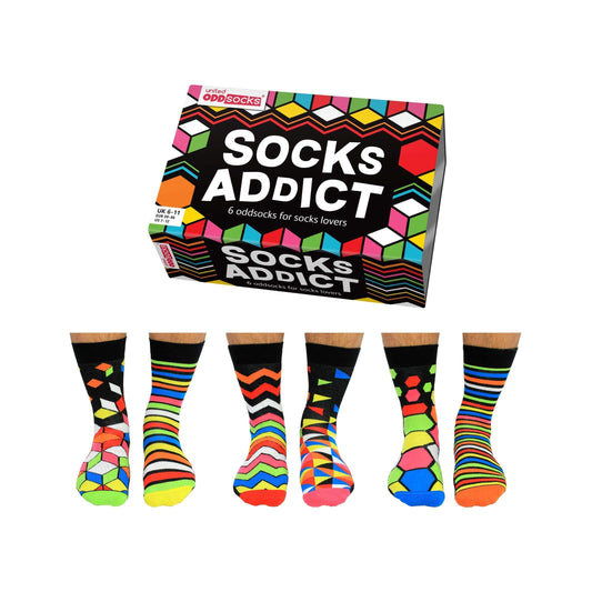 United Oddsocks Socks Addict Odd Socks UK 6 - 11