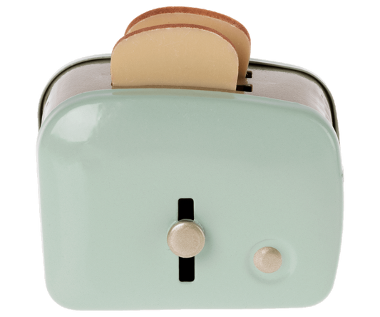 Miniature Toaster With Bread - Mint