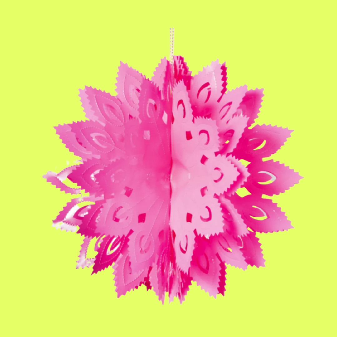 Large Pompom Decoration - Pink