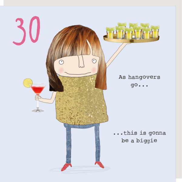 As Hangovers Go 30 Birthday Card