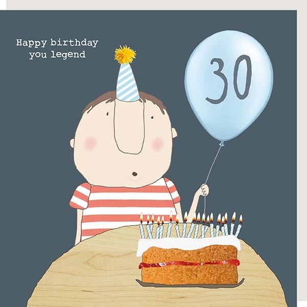 Happy 30 Birthday Legend Card