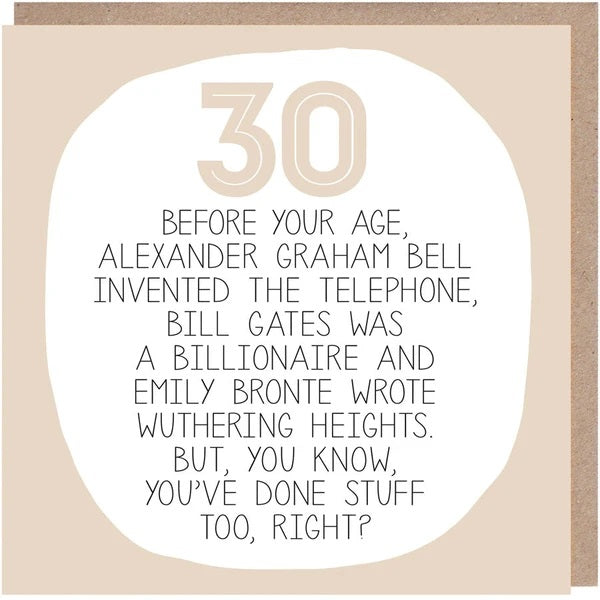 30 At Your Age Card