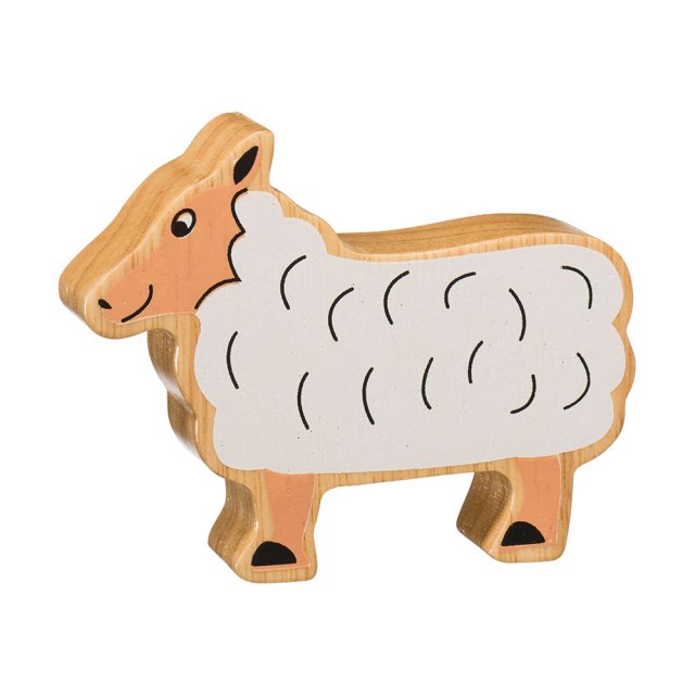 Lanka Kade Wooden Toy Fair trade - Natural White Sheep
