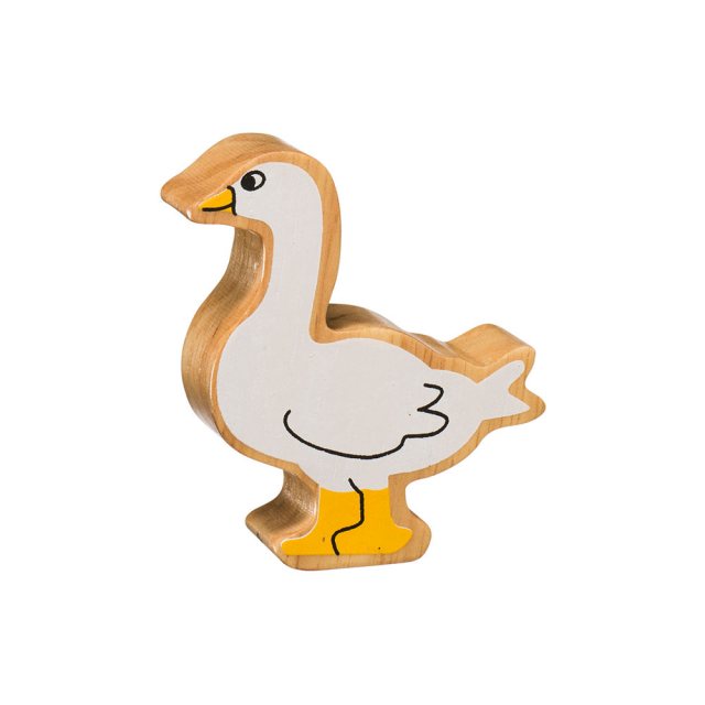 Natural Wooden White Goose
