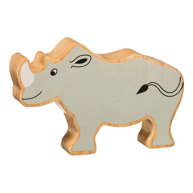Lanka Kade Wooden Toy Fair Trade - Grey  Rhino