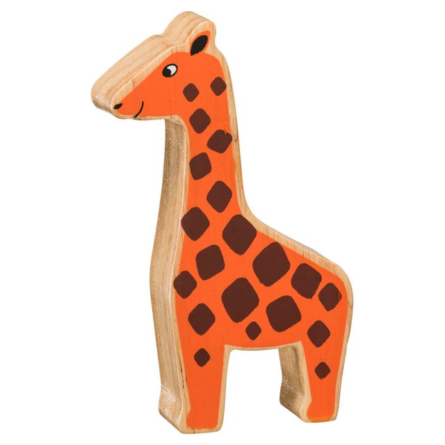 Lanka Kade Wooden Toy Fair Trade - Natural Orange Giraffe