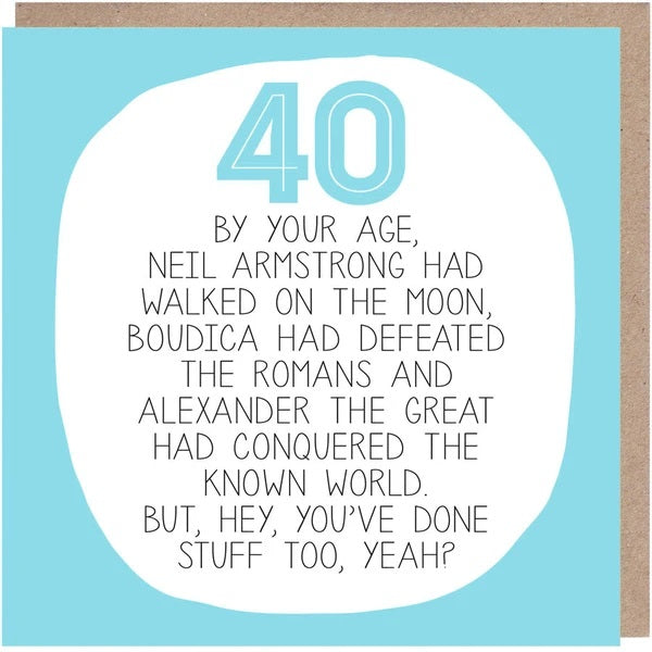40 By Your Age Card