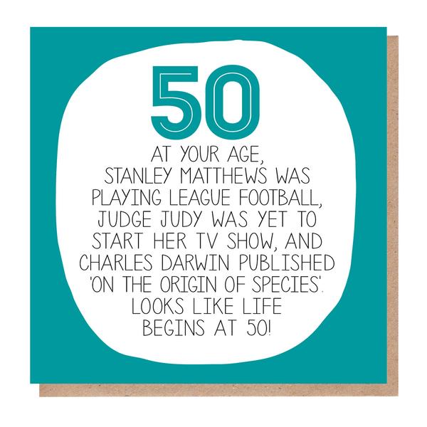 50 At Your Age Card