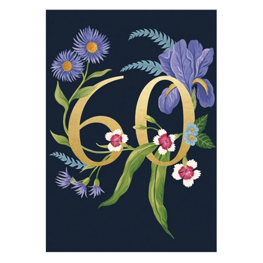 60 Botanical Birthday Card