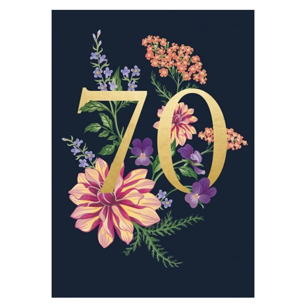 70 Botanical Birthday Card