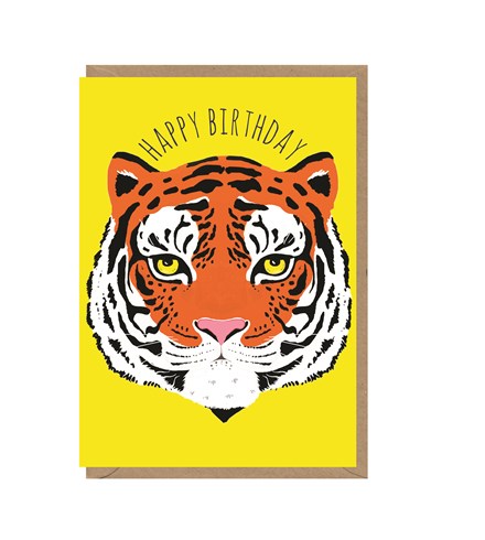 Happy Birthday Tiger Face