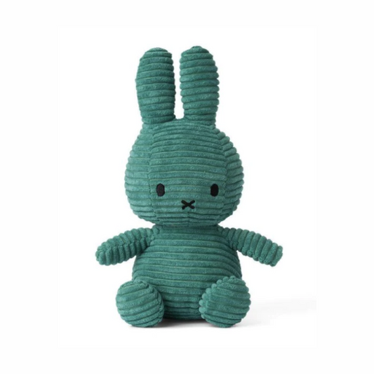 Miffy Small Bunny Sitting Corduroy Plush Green