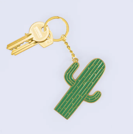 Oversized Cactus Keyring