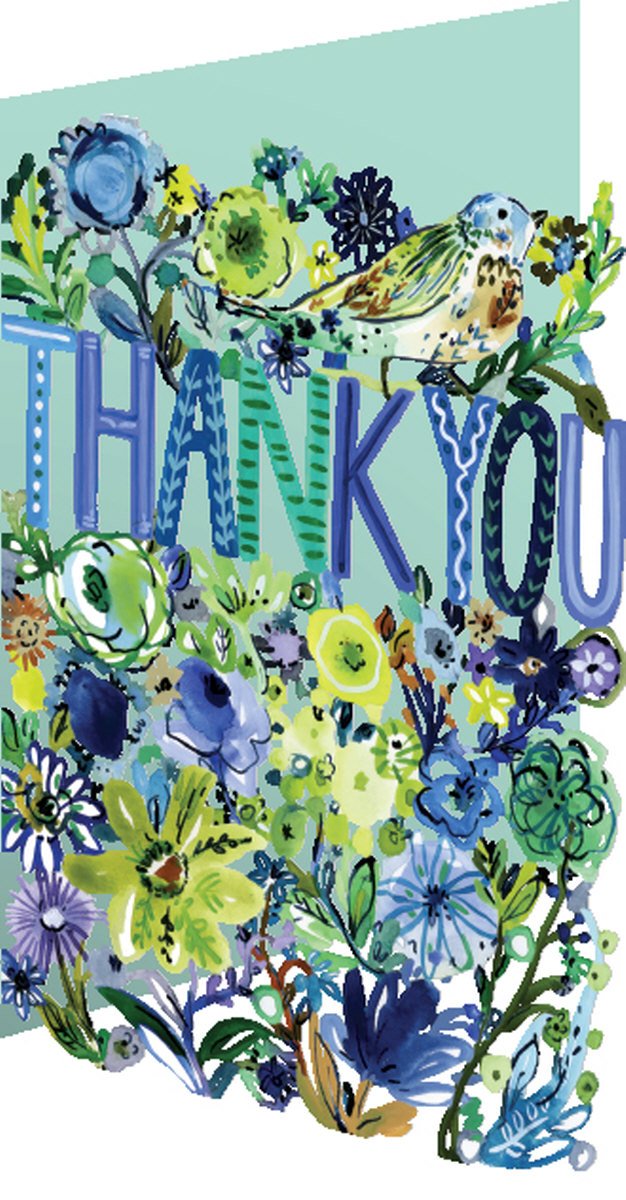 Thank You Laser Cut Greetings Card