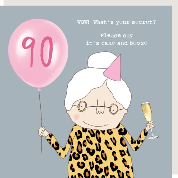 What's Your Secret 90th Birthday Card