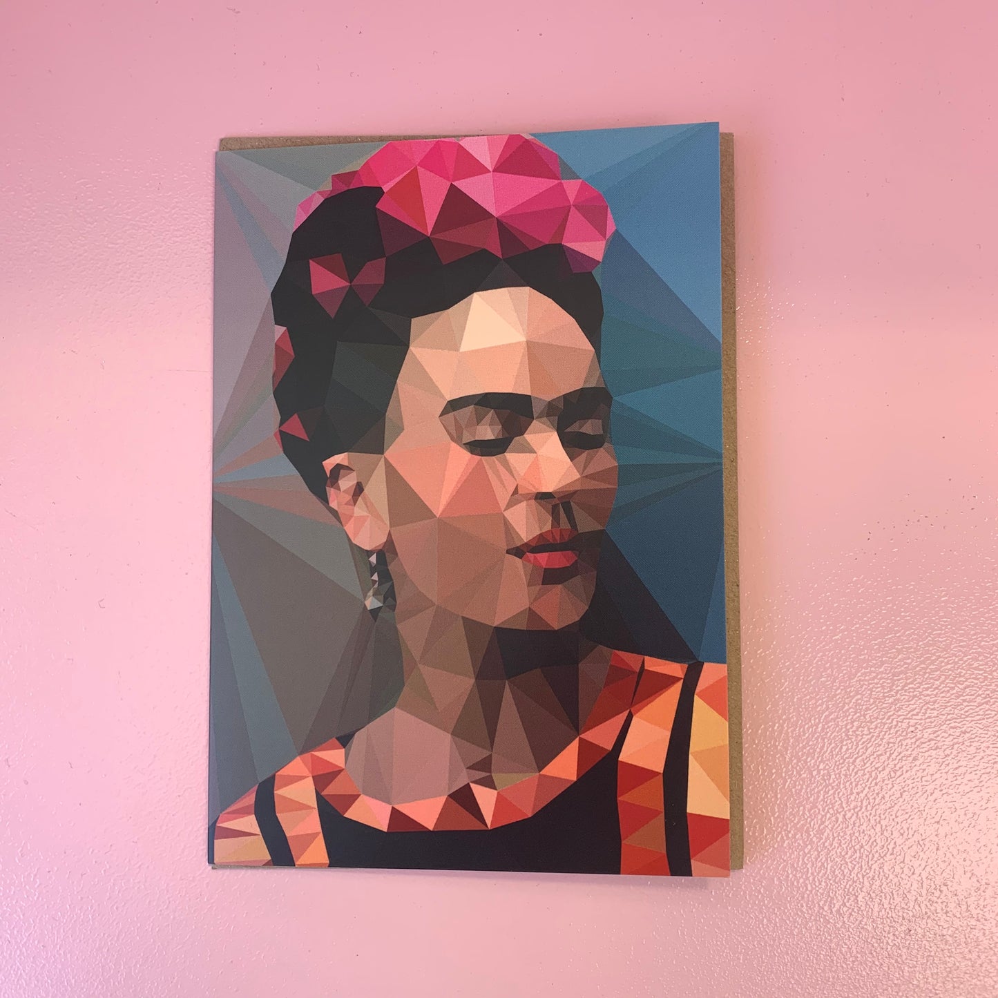 Frida Kahlo Geometric Design Card