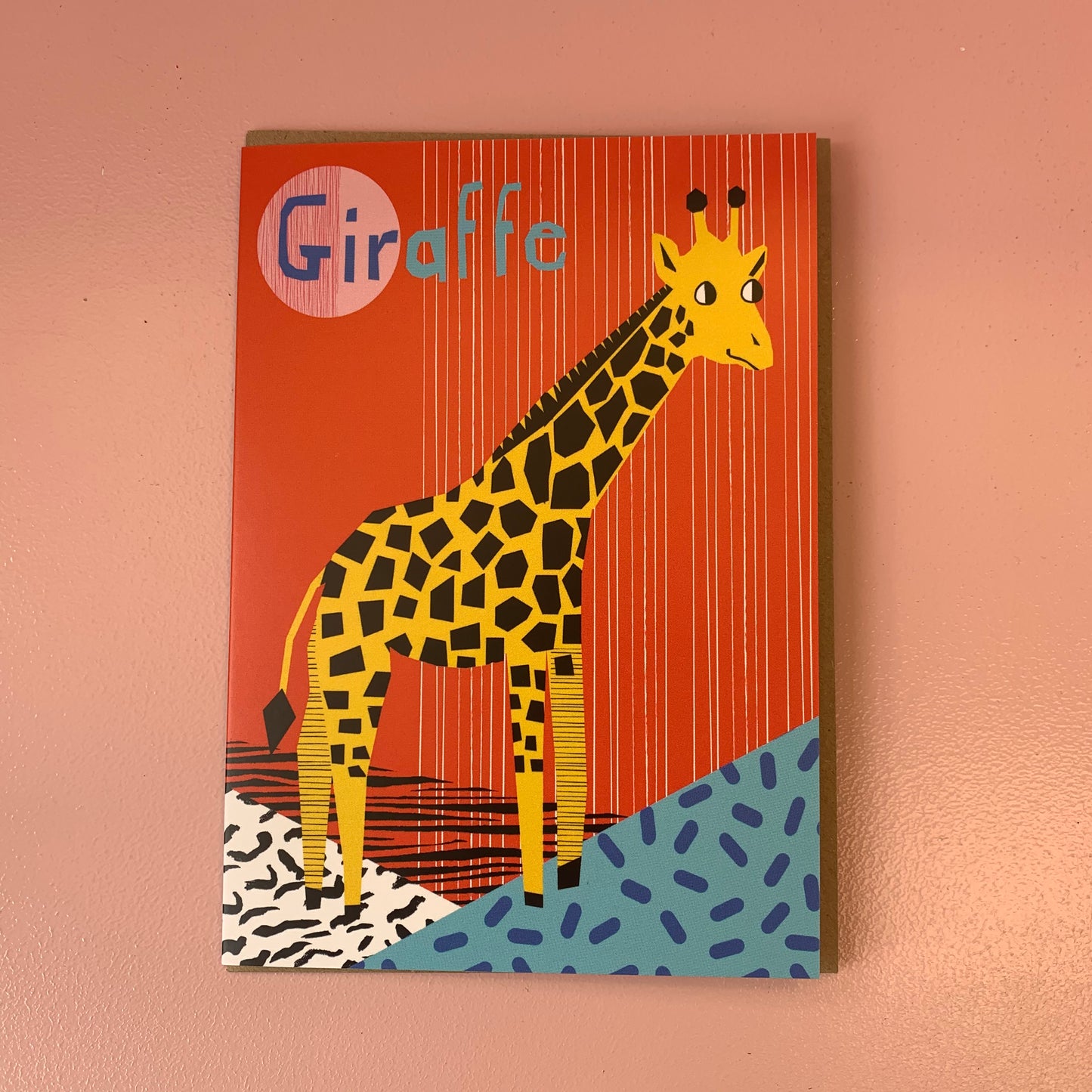 Giraffe Wacka Card