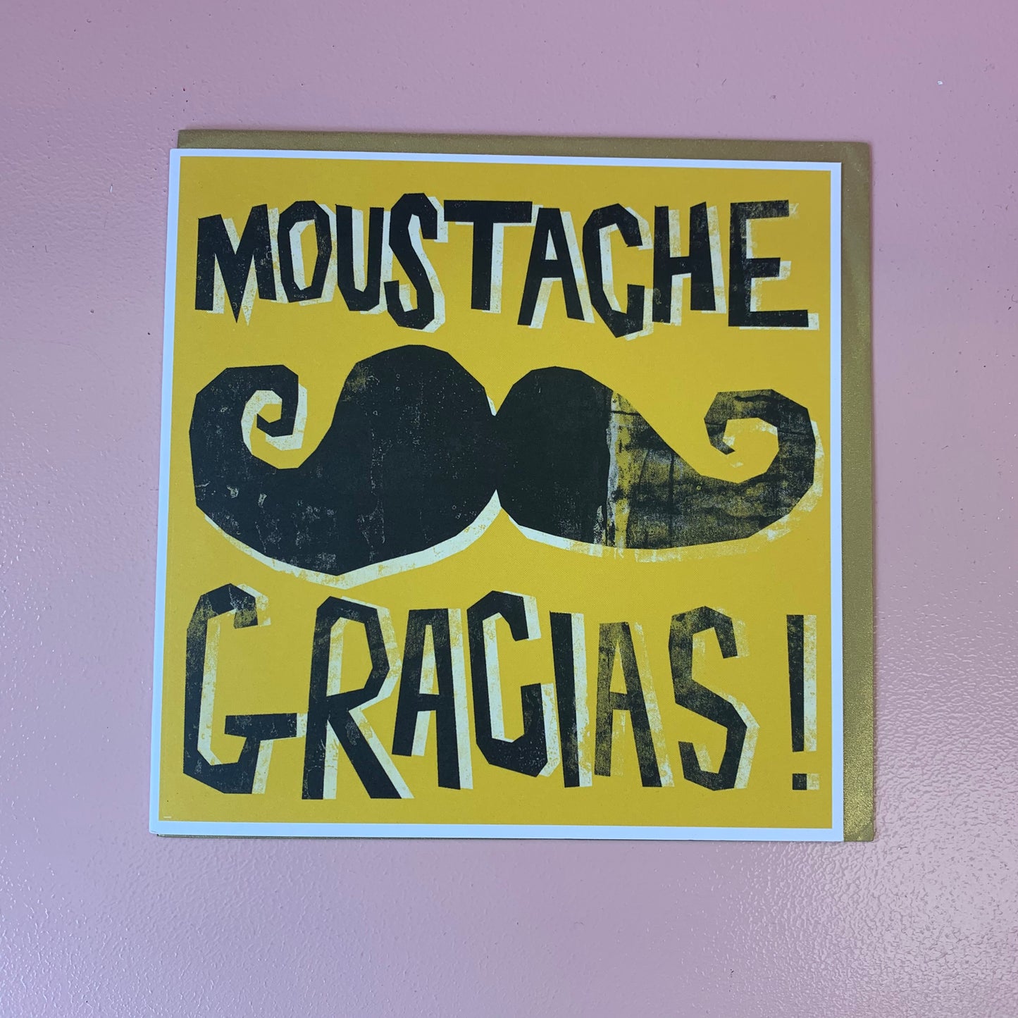 Moustache Gracias! Card