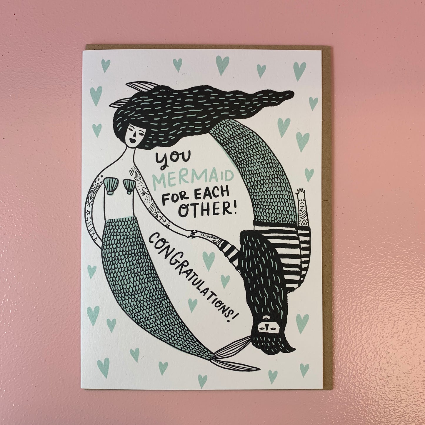 You Mermaid For Each Other Card