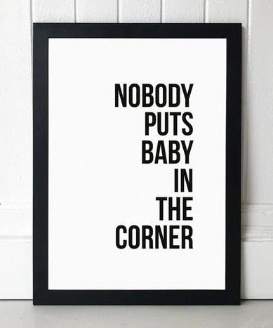 Baby In The Corner Art Print