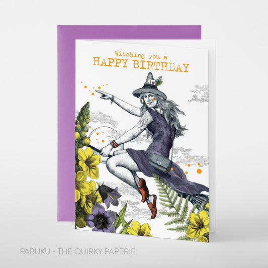 Witching You a Happy Birthday Card