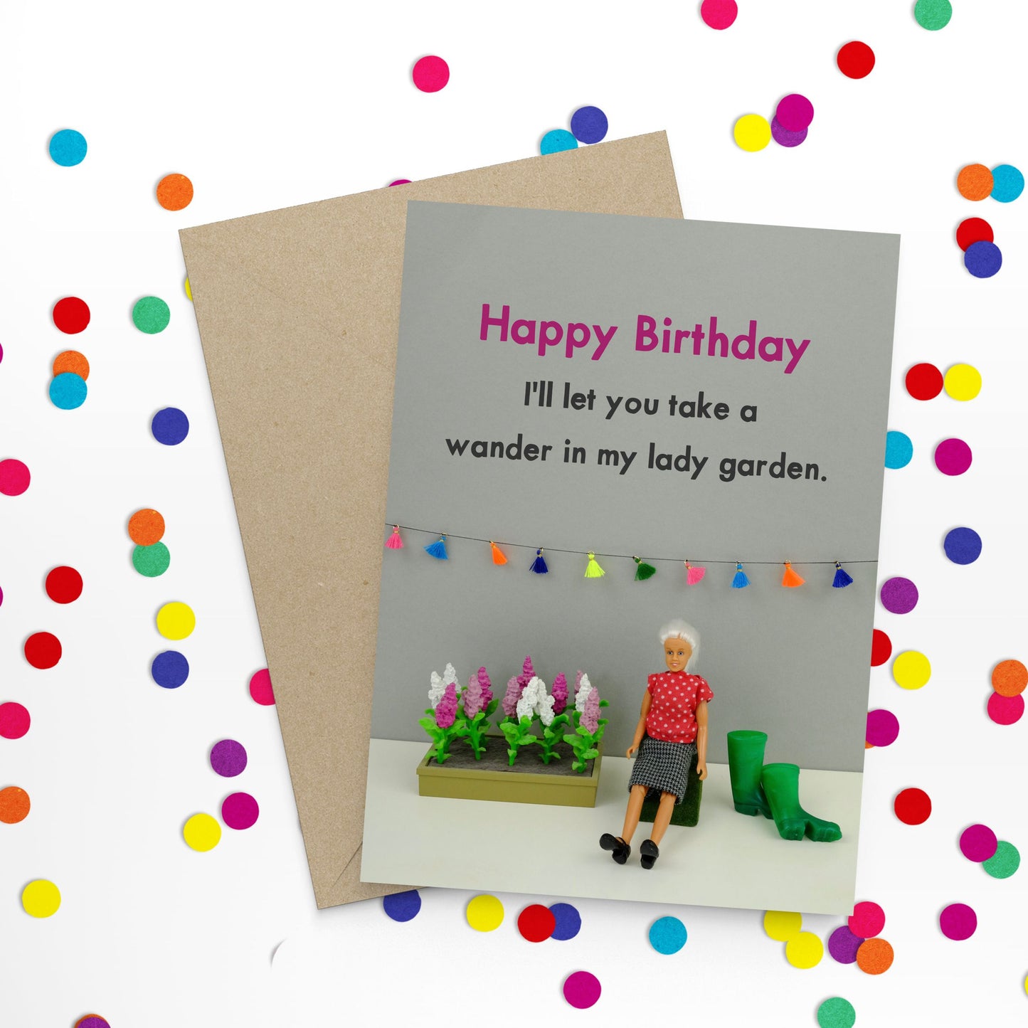 Lady Garden - Bold and Bright Card