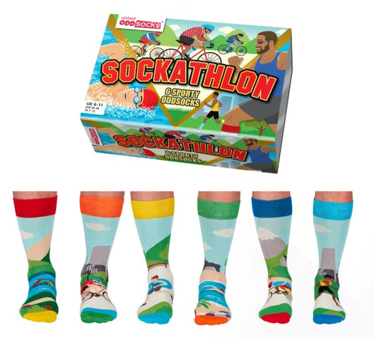 United Oddsocks Sockathlon Odd Socks UK 6 - 11