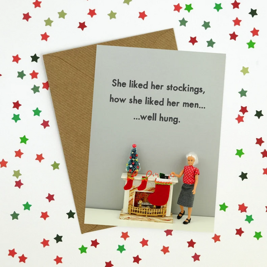 Well Hung Christmas Card