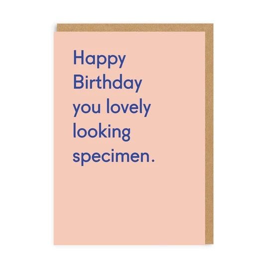 Happy Birthday Lovely Specimen Card
