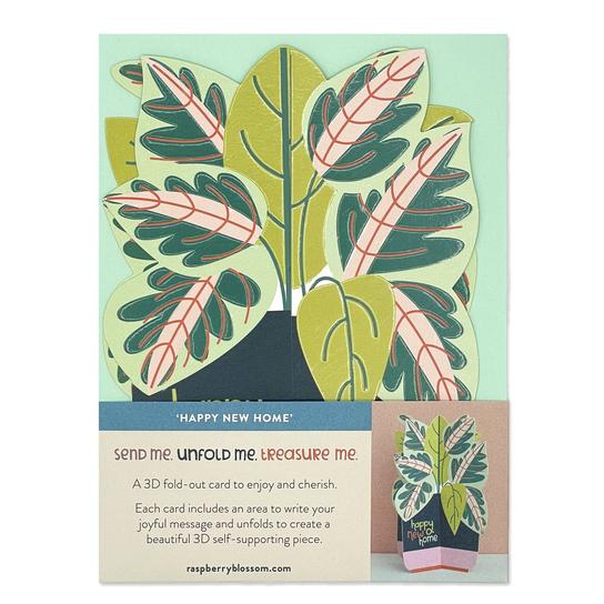 3D Fold-Out 'Happy New Home' Plant Card