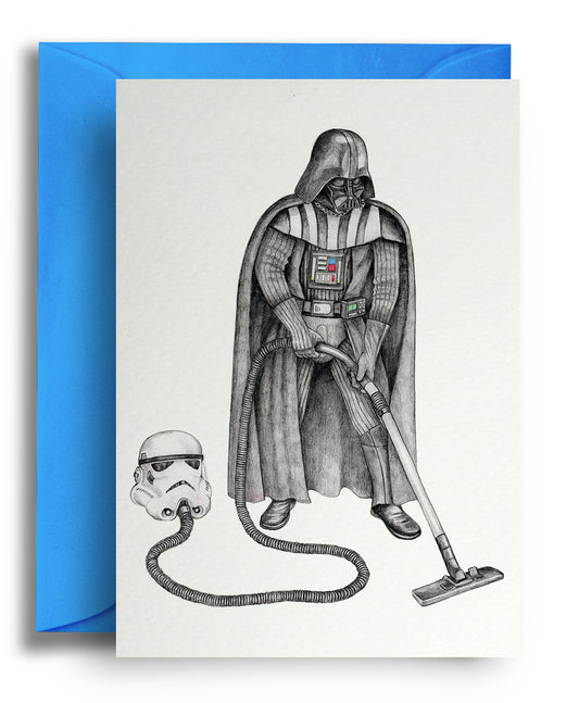Darth Vader Hoovering Card