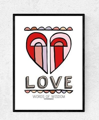 Love by Wonder & Rah Art Print