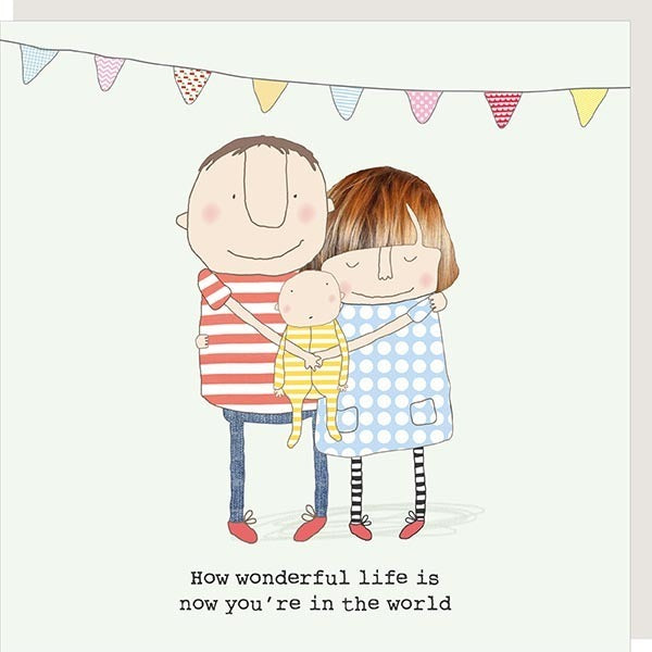 How Wonderful Life Is New Baby Card