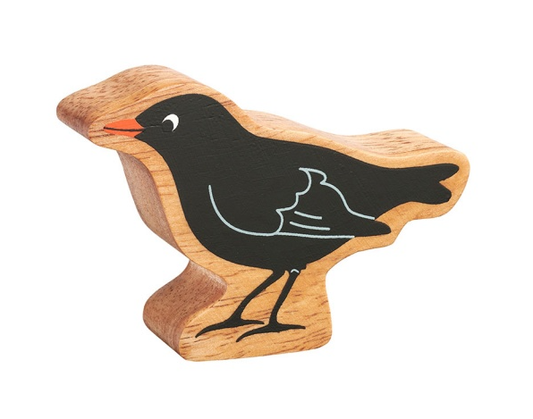 Lanka Kade Wooden Toy Fair Trade - Natural Black Blackbird
