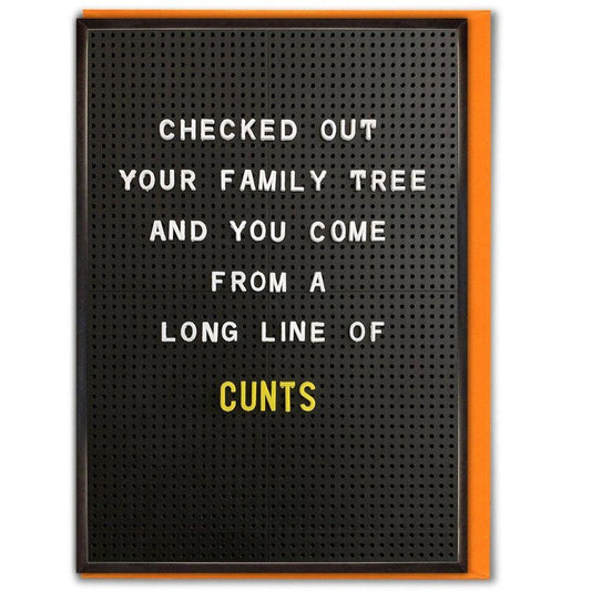 Family Tree Birthday Card
