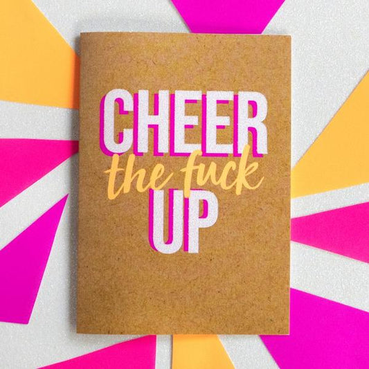 Cheer The Fuck Up - Bettie Confetti Card