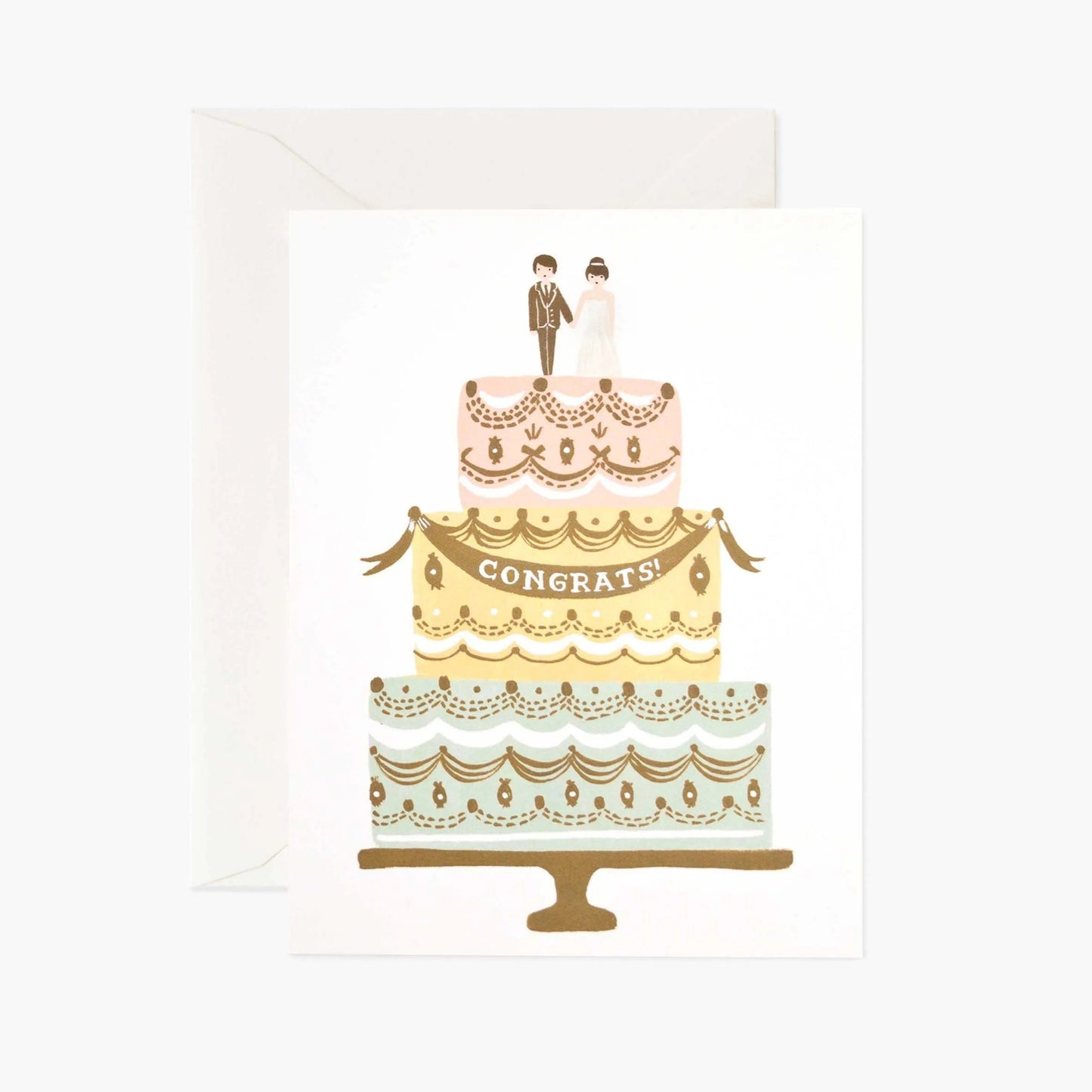 Congrats Wedding Cake Card